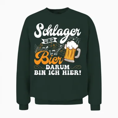 Folk Music Party Festival Outfit German Hits Unisex Sweatshirt - Forest