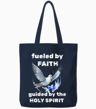 Holy Spirit Tote Bags - Navy