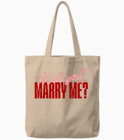 Wedding - Will You Marry Me Tote Bags - Natural