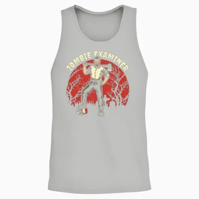 Zombie Funny Unisex Tank Top - Ash