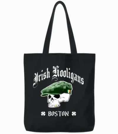 Irish Hooligans Boston Tote Bags - Black