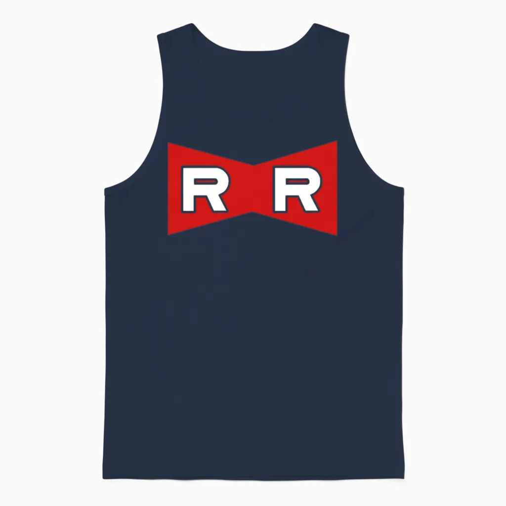 Red Ribbon Army - Awareness Unisex Tank Top in Navy