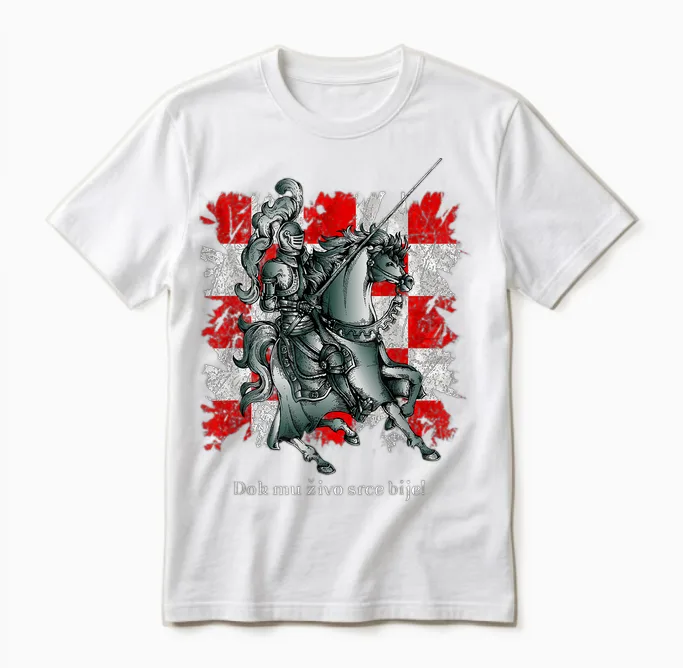 Kroatien Hrvatski Vitez Hrvatska Zastava Unisex T-Shirt in White