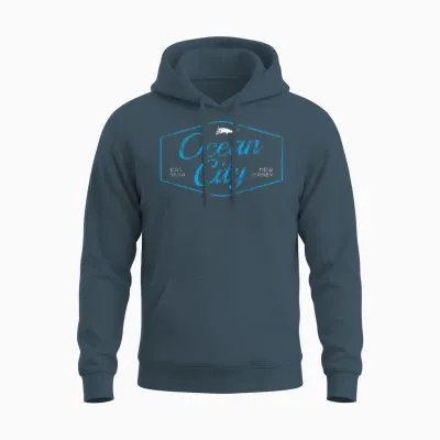 Ocean City Nj Marlin Unisex Hoodie - Dark Heather