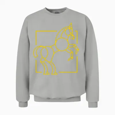 Horse Logo Unisex Sweatshirt - Ash