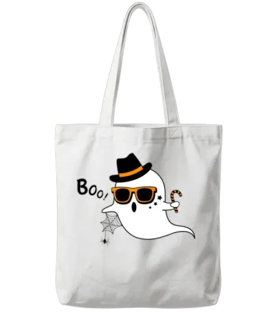 Funny Boo Tote Bags - White