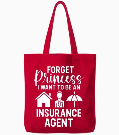 Funny Broker Tote Bags - Red