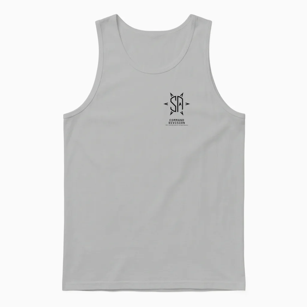 Star Trek Starfleet Academy Command Division Pocket Logo Unisex Tank Top in Ash