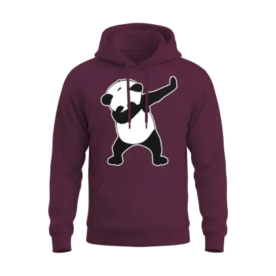 Dab Life Panda Dance Funny Unisex Hoodie - Maroon