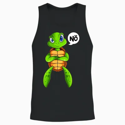 Schildkröten Nö Kinder Mädchen Jungen Schildkröte Unisex Tank Top - Black
