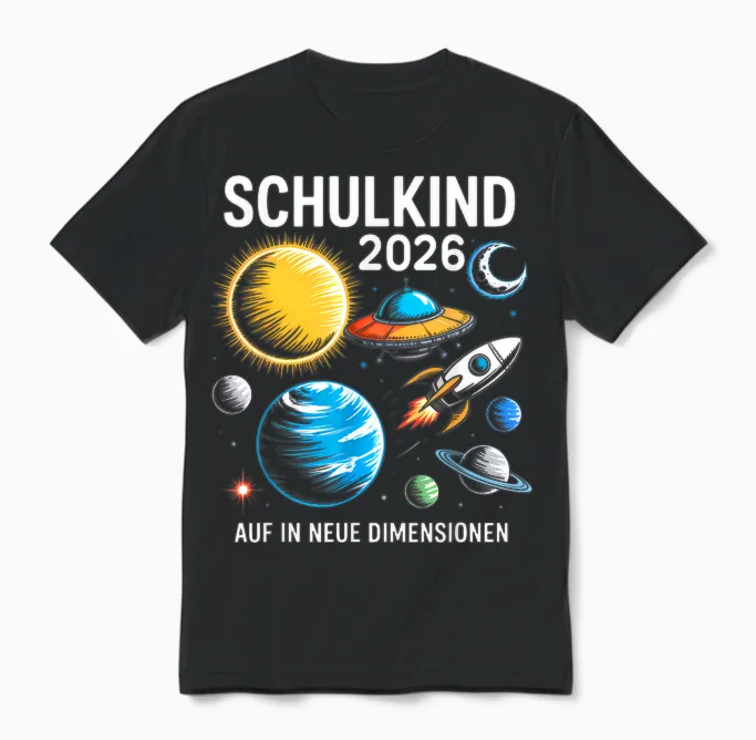 T-Shirt with Space Astronaut Design Unisex T-Shirt in Black