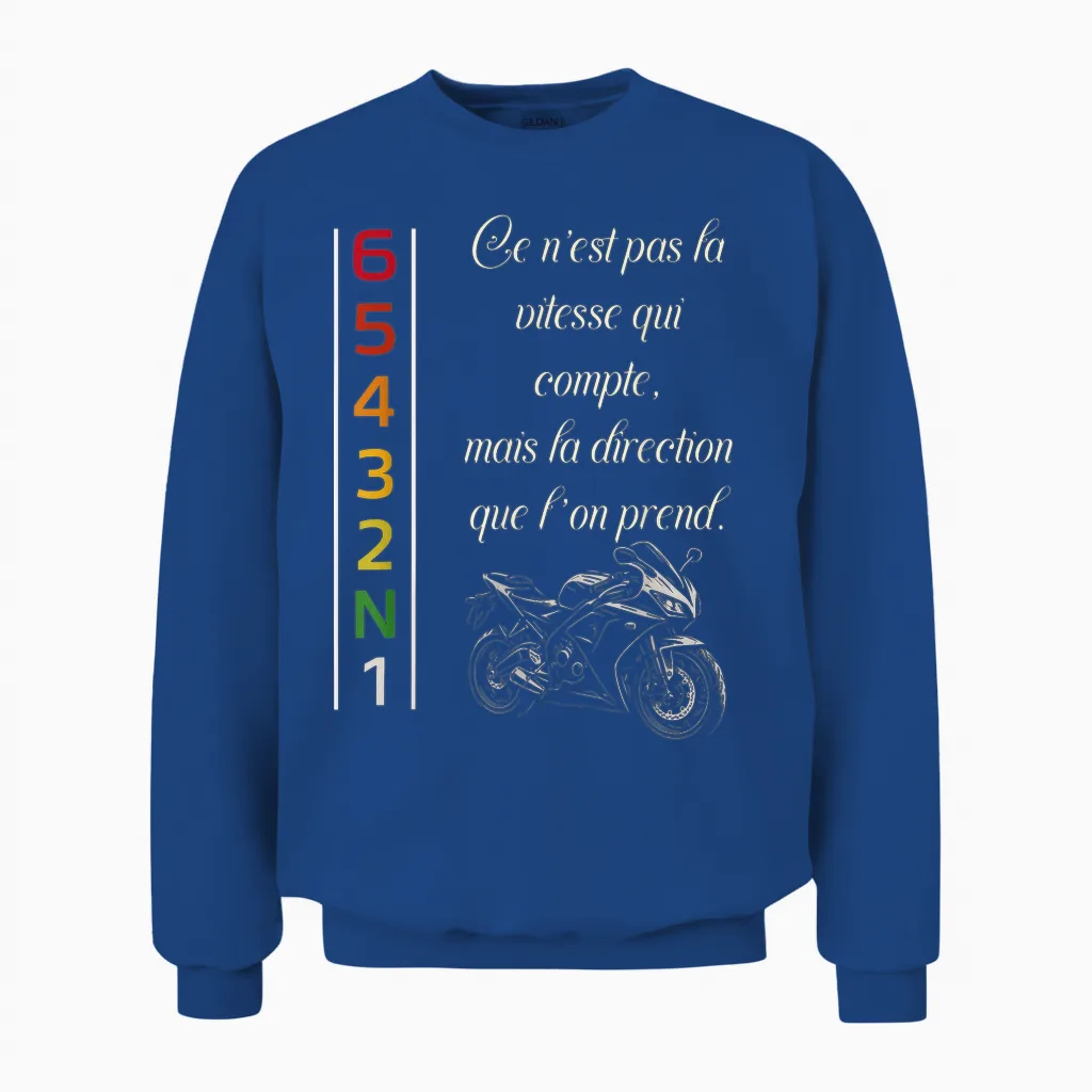 Passion Moto β Gift for Biker Original Unisex Sweatshirt in Royal