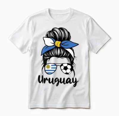 Uruguay Flag Women Mujeres Proud Uruguayan Fans Supporters Unisex T-Shirt - White