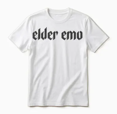 Elder Emo. Für Alte Fans Von Emo-Musik. Gothic-Alternativszene Unisex T-Shirt - White