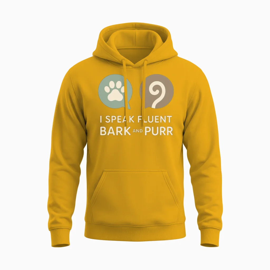 Animal Shelter Worker Animal Rescue Volunteer Unisex Hoodie in Gold