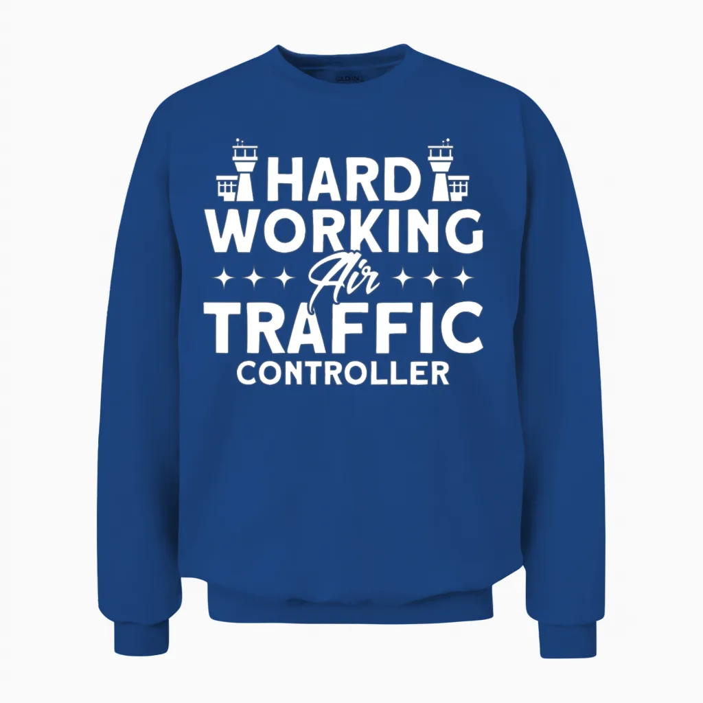 Air Traffic Control Airport Gift Unisex Sweatshirt in Royal