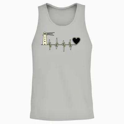 Funny Lighthouse Gift Unisex Tank Top - Ash