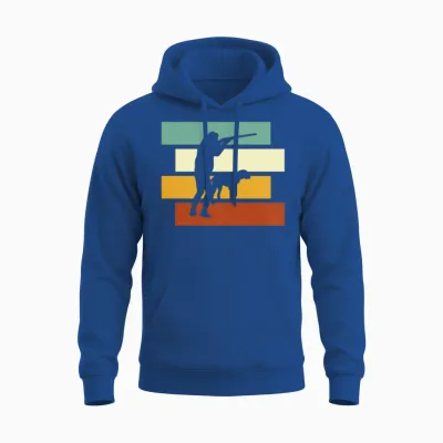Hunting Retro Unisex Hoodie - Royal