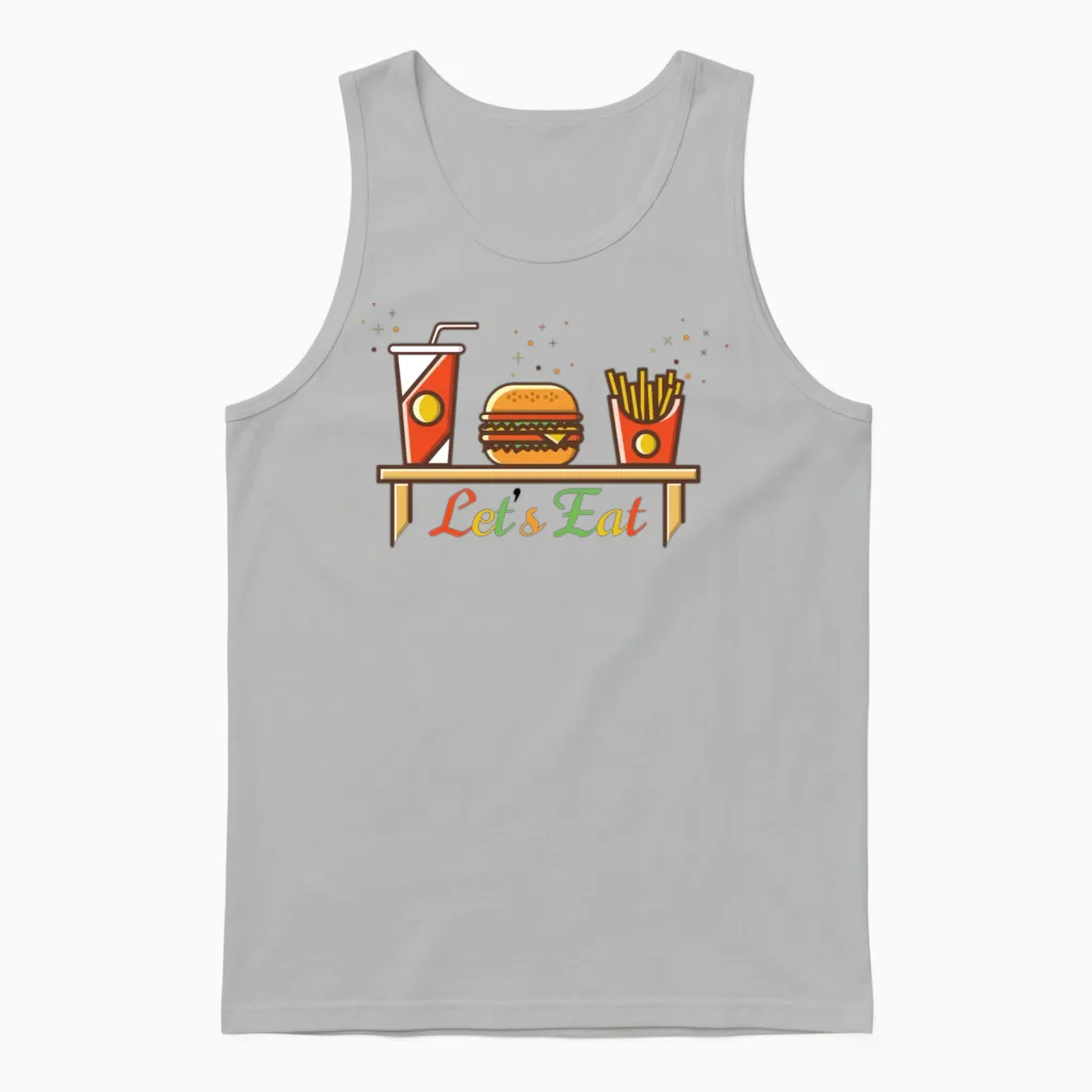 Hamburger T Shirts, Shirts & Tees Unisex Tank Top in Ash