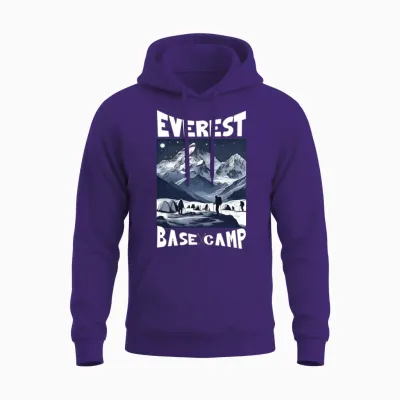 Everest Base Camp Adventure Unisex Hoodie - Purple