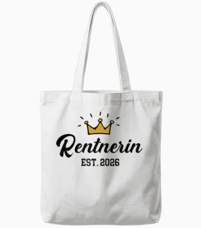 Rentnerin 2026 Rentenbeginn Rente 26 Ruhestand Pensionärin Tote Bags - White