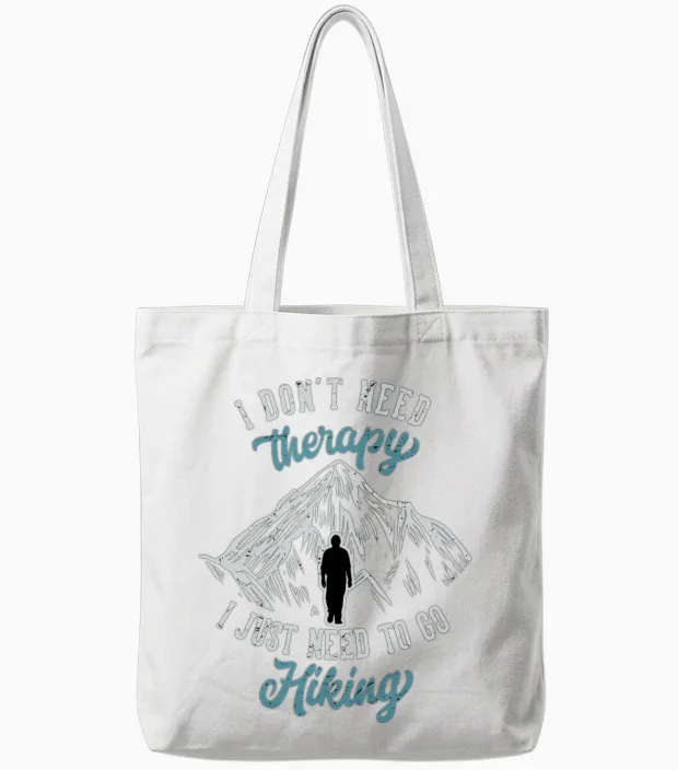 Hiking & Outdoors Gift Tote Bags in White