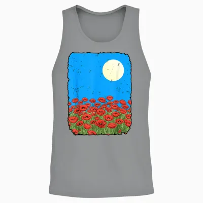 Coquelicots Unisex Tank Top - Sport Grey
