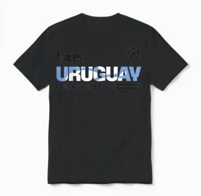 Fifa World Cup26 Qualifier Uruguay Unisex T-Shirt - Black