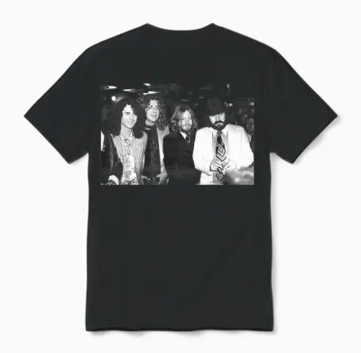 Jimmy Page Robert Plant Jp Jones & John Bonham Led Zeppelin T-Shirt, Black Unisex T-Shirt - Black