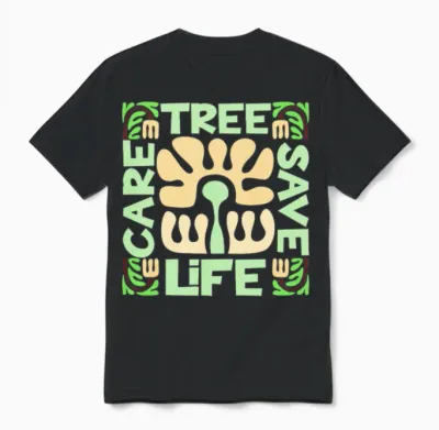 Zero Waste Eco Unisex T-Shirt - Black
