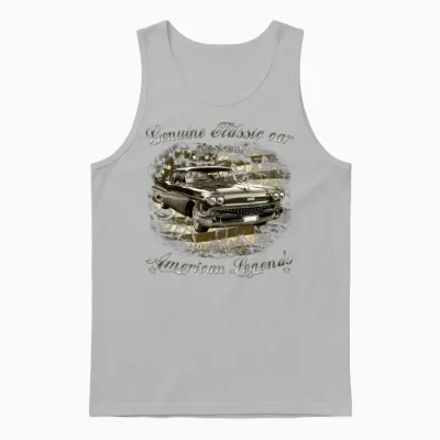 50-Ties Deville Cadillac Unisex Tank Top - Ash