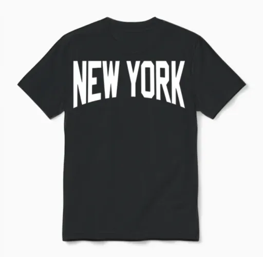 New York Unisex T-Shirt in Black