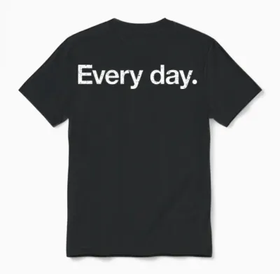 Designevery Day Retro Unisex T-Shirt - Black