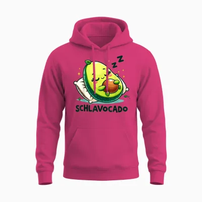 Schlavocado Avocado Sleep Shirt Funny Sleeping Night Shirt T-Shirt, White Unisex Hoodie - Heliconia