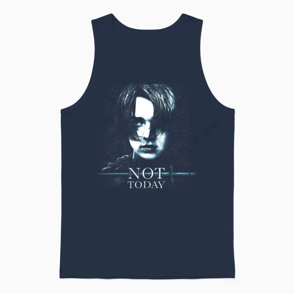 Game of Thrones Arya Stark Not Today Unisex Tank Top in Navy