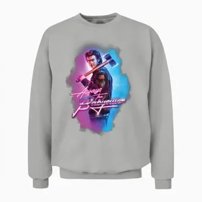 Stranger Things : Steve Harrington Is Still the Babysitter T-Shirt, Black, S Unisex Sweatshirt - Ash