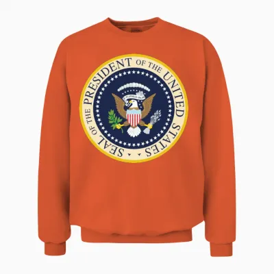 Seal of the President the United States 4th July Unisex Sweatshirt - Orange
