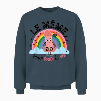 The Same Zizi for All Life T Shirt Evjf Funeral Life Unisex Sweatshirt - Dark Heather