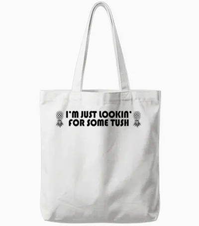 Funny Swinger Slogan Merchandise Tote Bags - White
