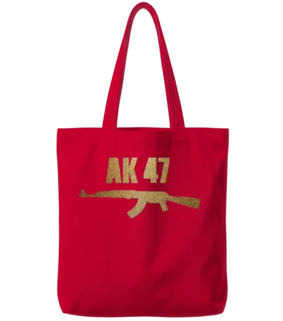 Ak 47 Tote Bags - Red