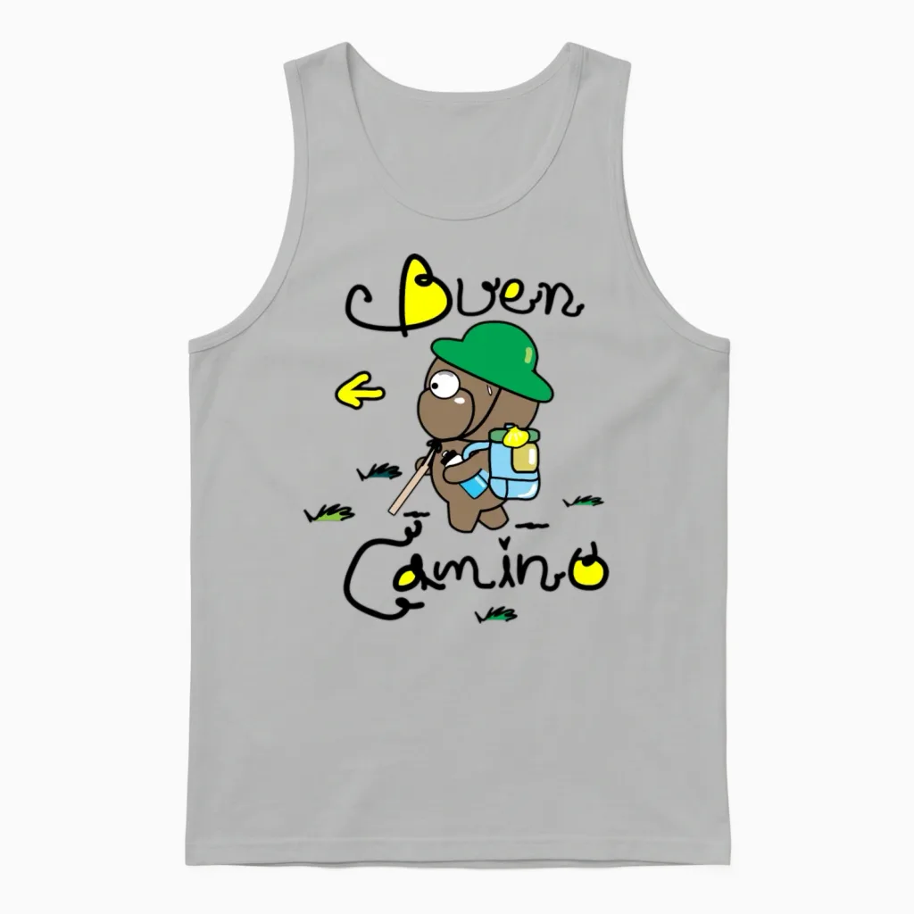 Coco Buen Camino Unisex Tank Top in Ash
