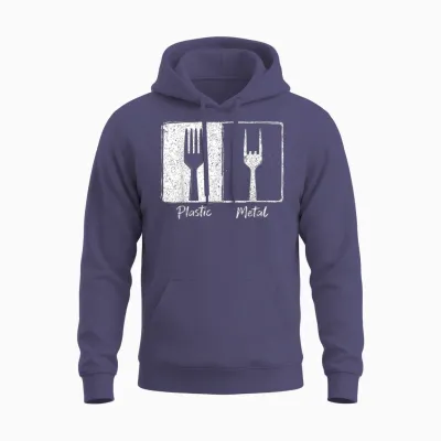 Plastique Métal Rock N Roll Funny Rock Music Guitare Punk Music Unisex Hoodie - Heather Sport Dark Navy