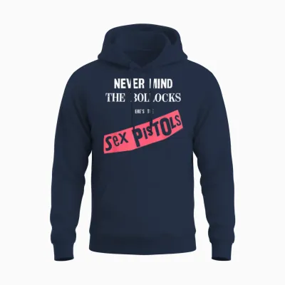 Original Sex Pistols Nmtb Album by Rock Off Unisex Hoodie - Navy
