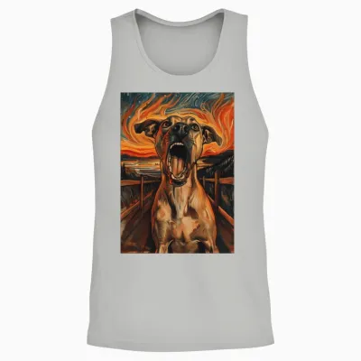 Dog Unisex Tank Top - Ash