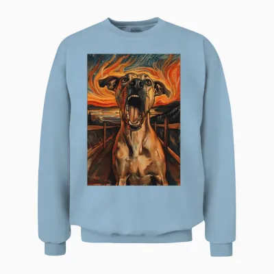 Dog Unisex Sweatshirt - Light Blue