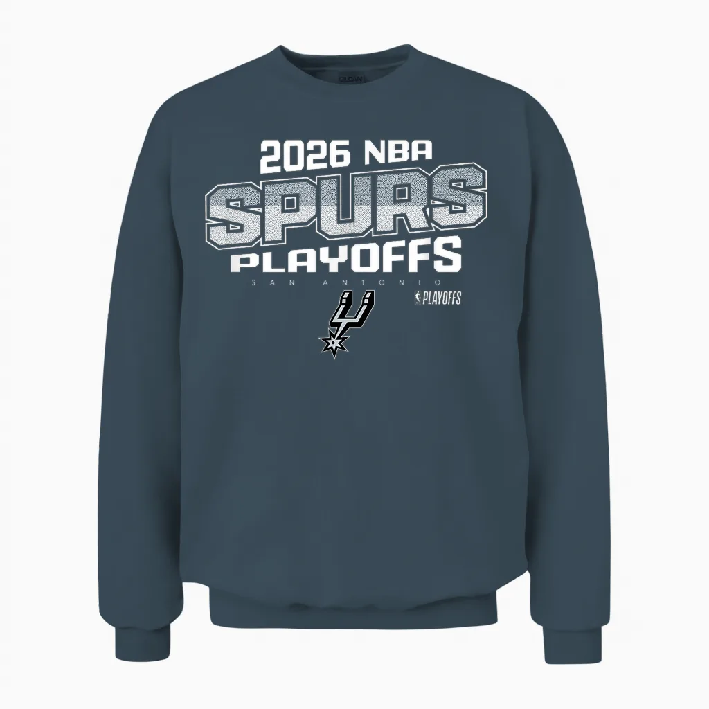 Nba Officiel 2026 Playoffs San Antonio Spurs Niveau Supérieur Unisex Sweatshirt in Dark Heather
