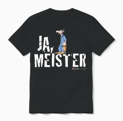 Werner & Meister Röhrich - Yes, Master T-Shirt, Black Unisex T-Shirt - Black