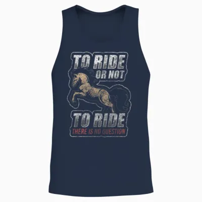 Horses Horse Lover Stud Unisex Tank Top - Navy