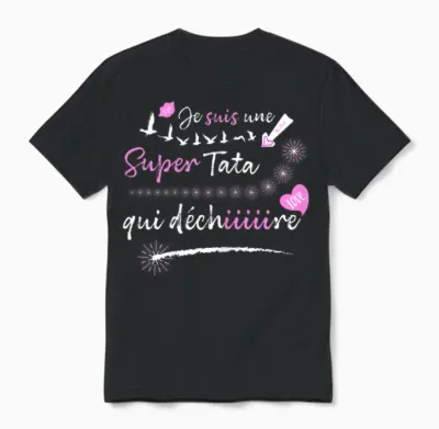 Gift Idea Tata Birthday Tee Shirt Super Tata Tearing Unisex T-Shirt - Black