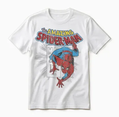 Marvel the Amazing Spider-Man Vintage Comic Unisex T-Shirt - White